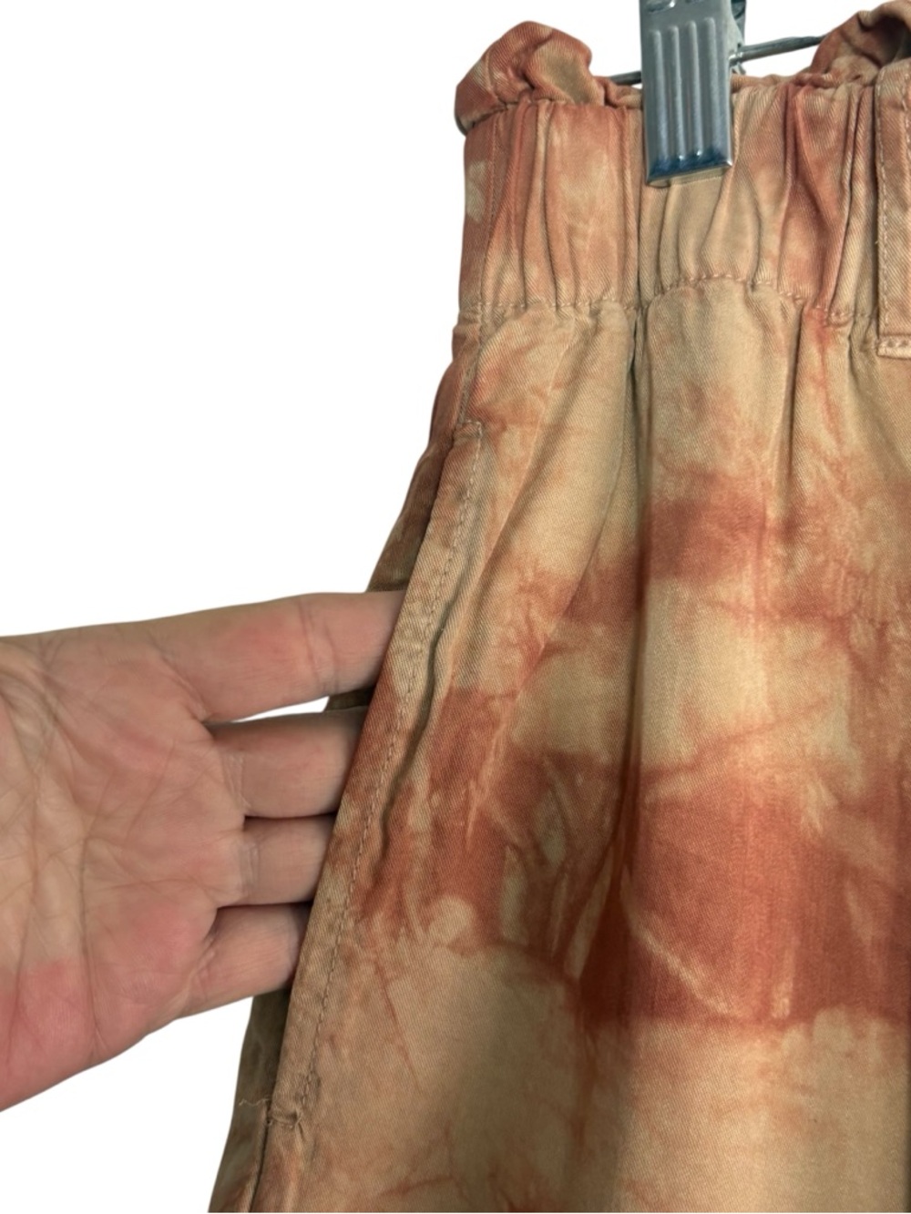 HAYDEN Los Angeles Tie-Dye Polazzo Pants in Tan/Rust Size Medium -- SO BOHO!!!! - Picture 6 of 8